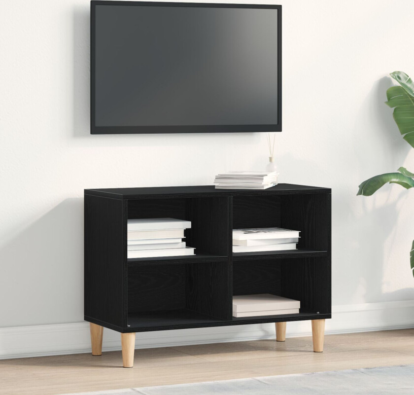 TV-skap Svart eik Konstruert tre Mellomstor TV-stativ