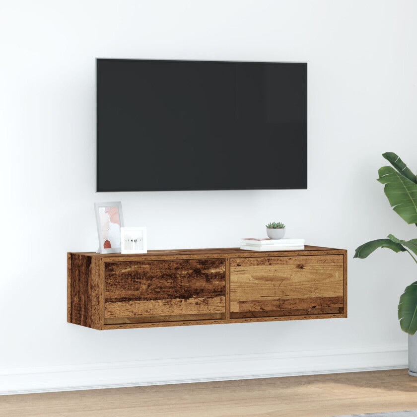 TV-skap Gammelt tre Konstruert tre 100 x 31 x 25.5 cm