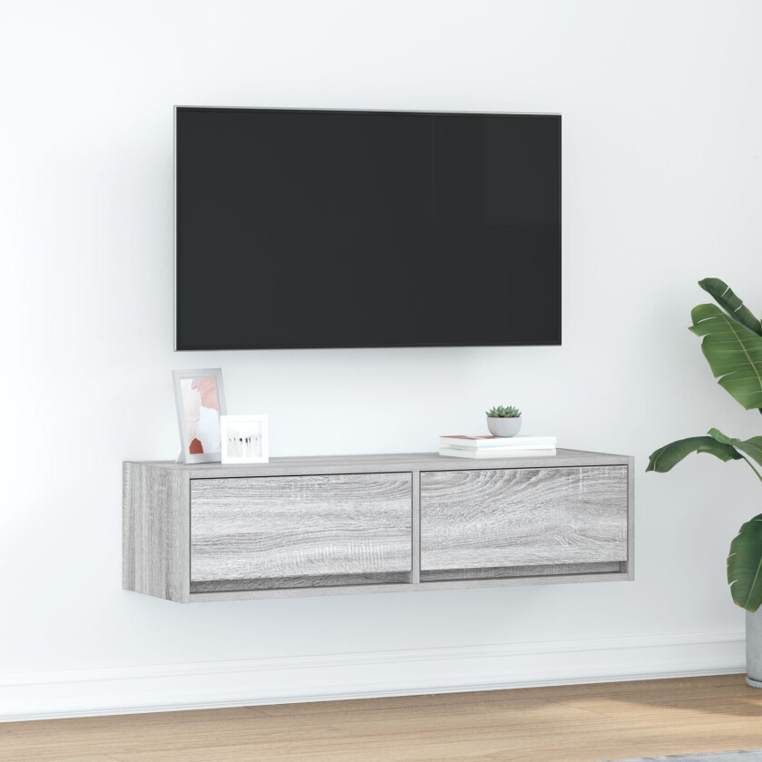 TV-kabinett Grå sonoma Konstruert tre 100 x 31 x 25.5 cm