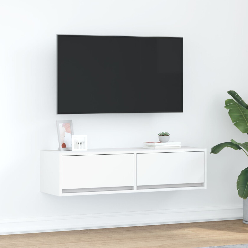 TV-kabinett Hvitt Konstruert Tre 100 x 31 x 25,5 cm