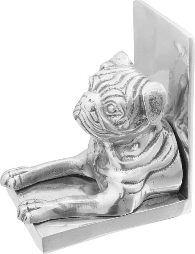 Bokstøtte Sett med 2 Sølv Aluminium 12 x 15 x 18 cm