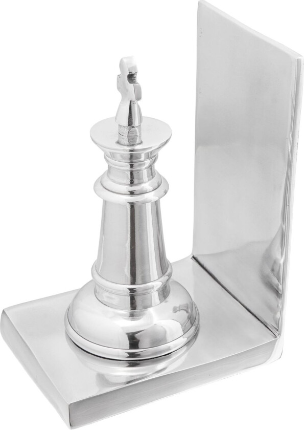 Bokstøtte Sett med 2 Sølv Aluminium 11 x 12 x 19,5 cm