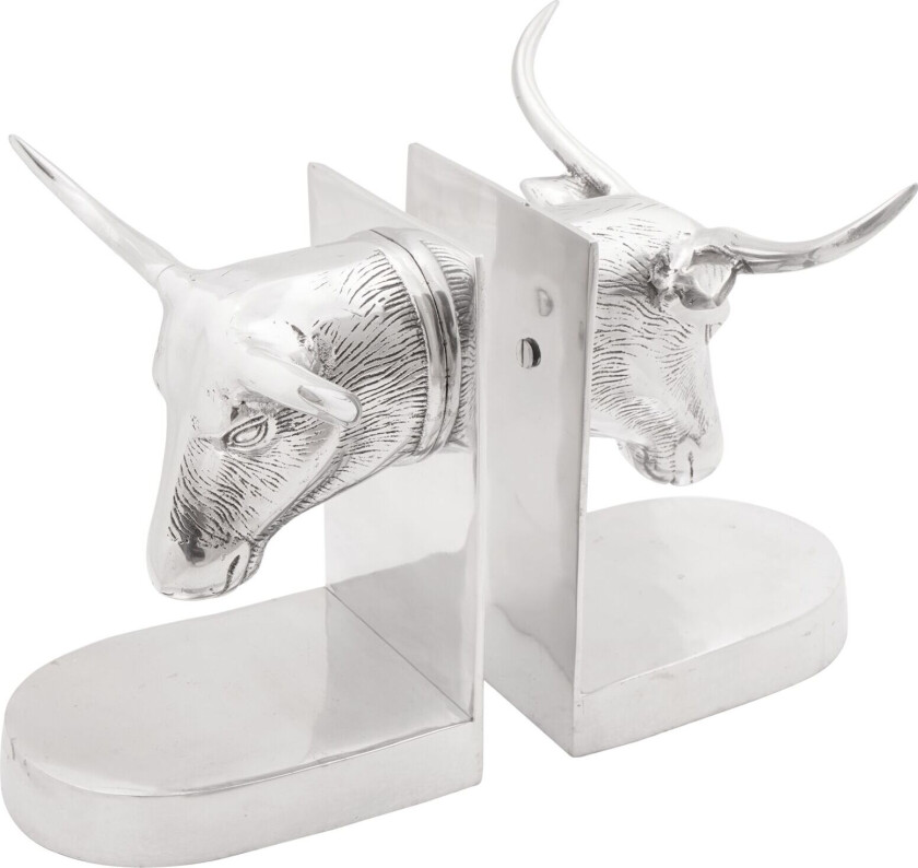 Bokstøtte Sett på 2 Sølv Aluminium 21.5 x 15.5 x 20 cm