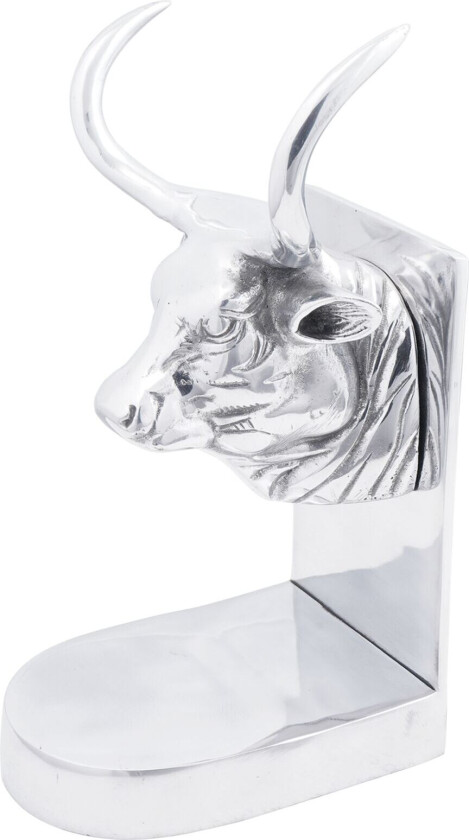 Bøf-formede Art Nouveau bokstøtter Sett med 2 Sølv Aluminium