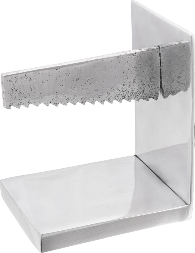 Bokstøtte Sett med 2 Sølv Aluminium 11 x 14 x 17.5 cm