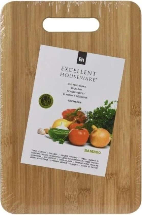 Koopman Skjærebrett Bambus 30X20x0,9Cm