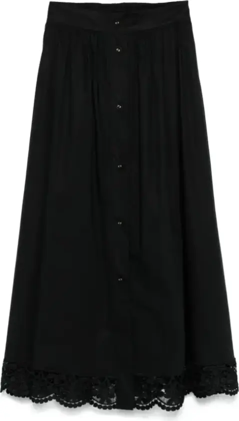 Dame, Skjørt, Svart, XS