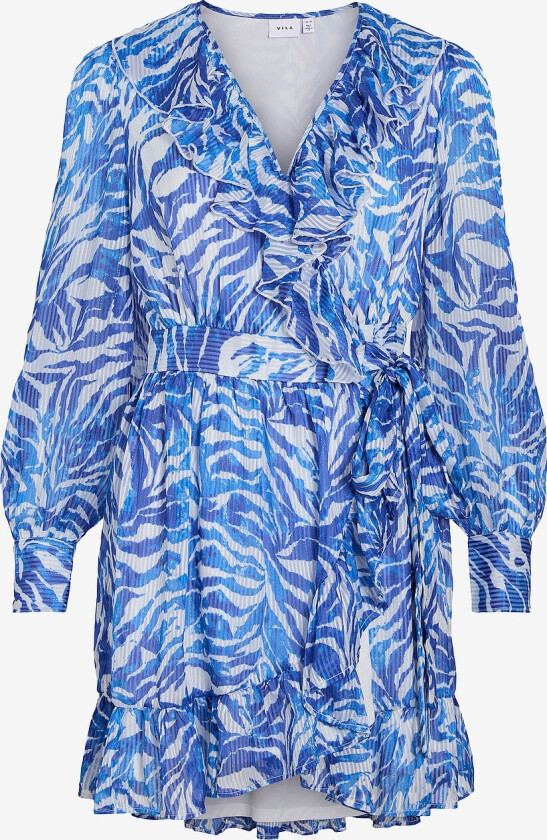Omslagskjole viLyngba L/S Wrap Short Dress - Hvit
