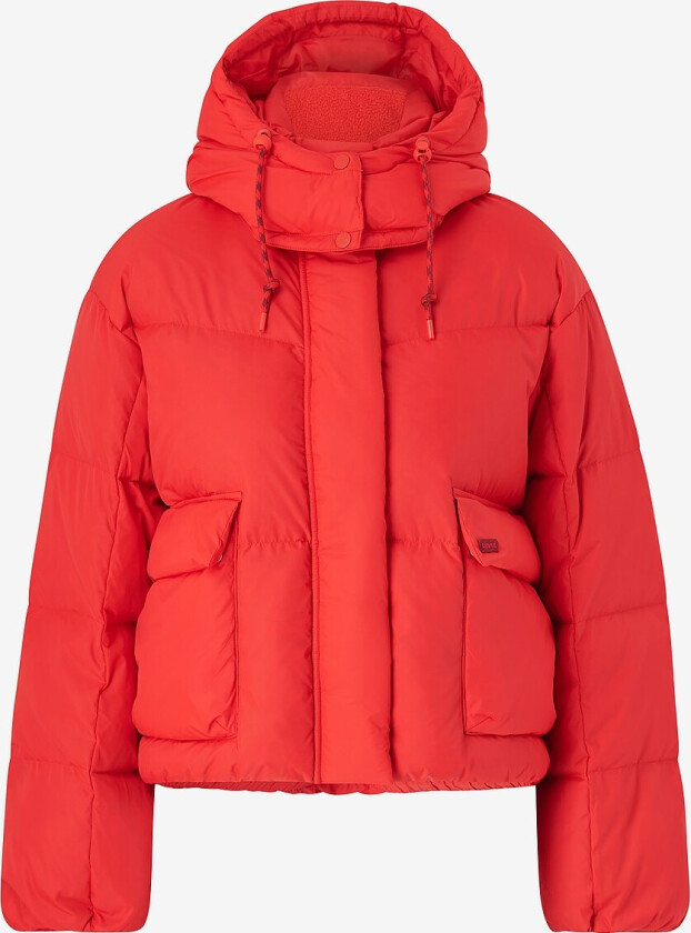 Dun jakke Western Bubble Shorty - Rød