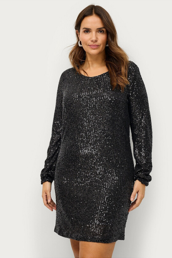 Kjole mElsa L/S Short Dress - Svart