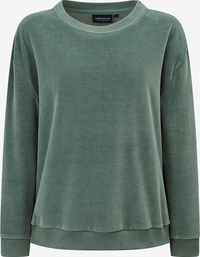 Velurgenser Martha Organic Cotton Velour Sweatshirt - Grønn