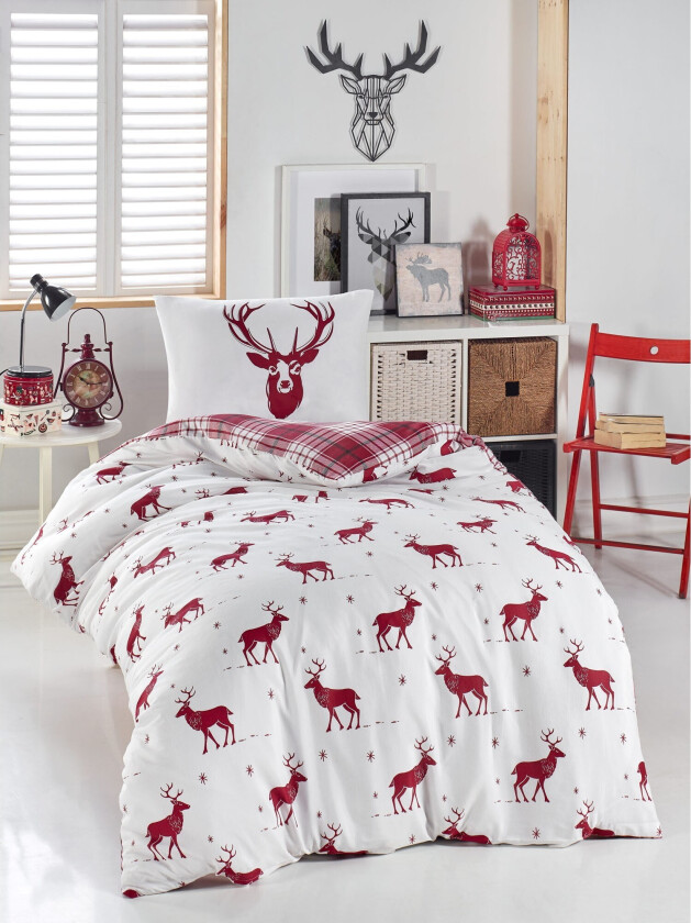 Eponj Home Sengesett - Rød