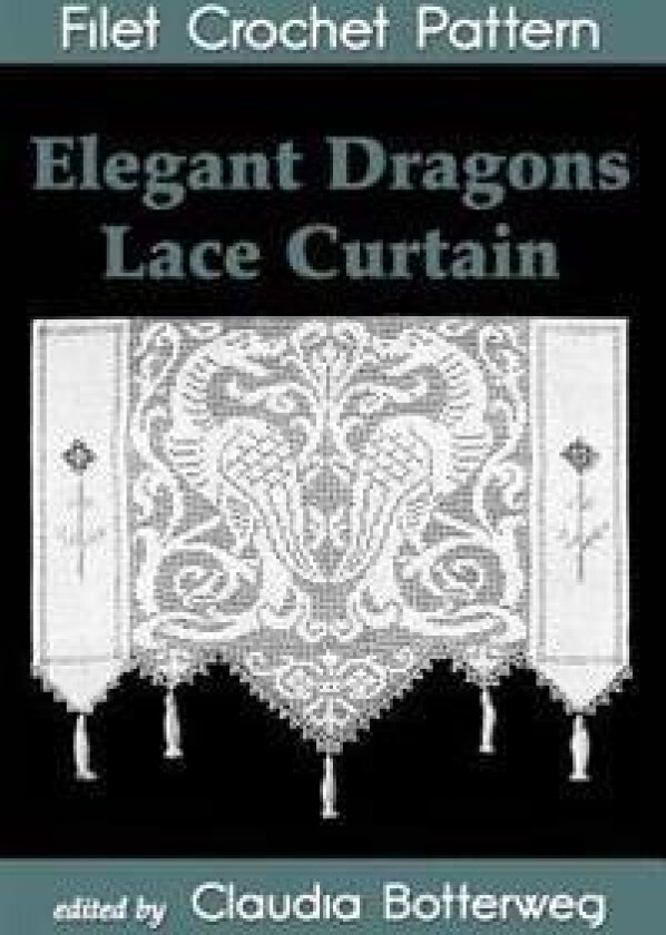 Elegant Dragons Lace Curtain Filet Crochet Pattern: Complete Instructions and Chart