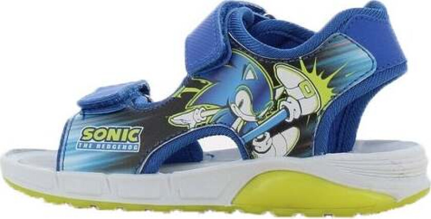 Blinkende Sandaler, Blue/Neon Yellow, 26 - Sandaler & Slippers - Polyamid