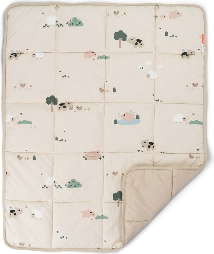 Tiny Farm Leketeppe, Sand - Tekstiler - Bomull,Polyester