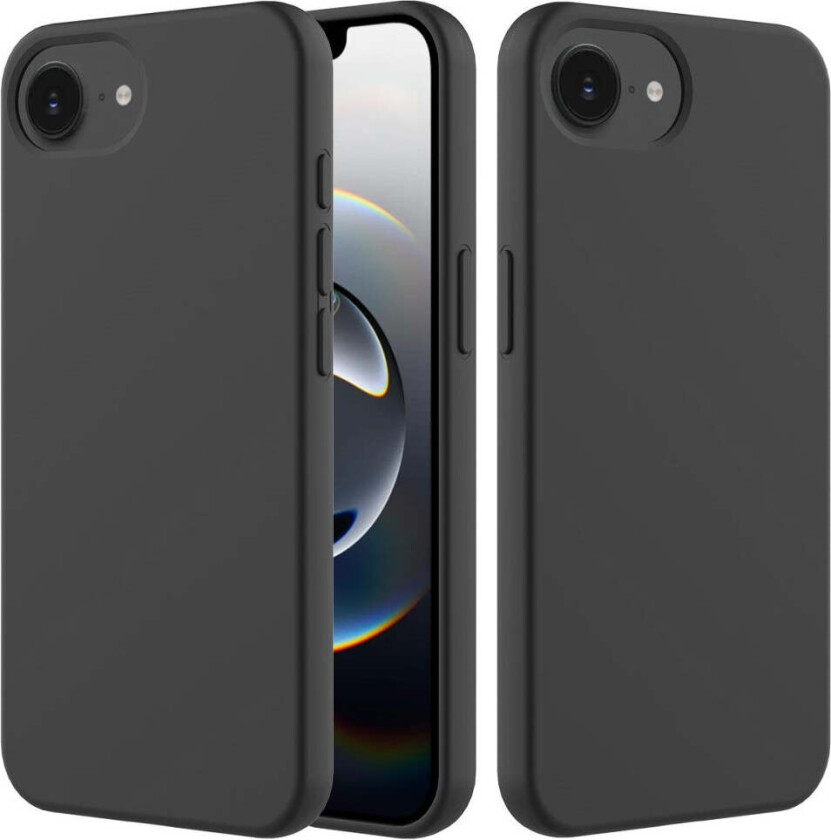 iPhone 16e Silikon Bak Deksel - Svart