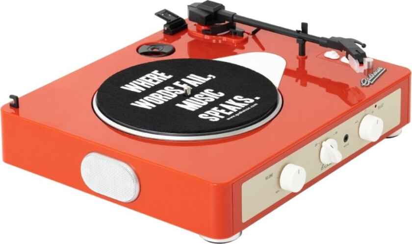 Brad MKII Record Player with Bluetooth Tangerine