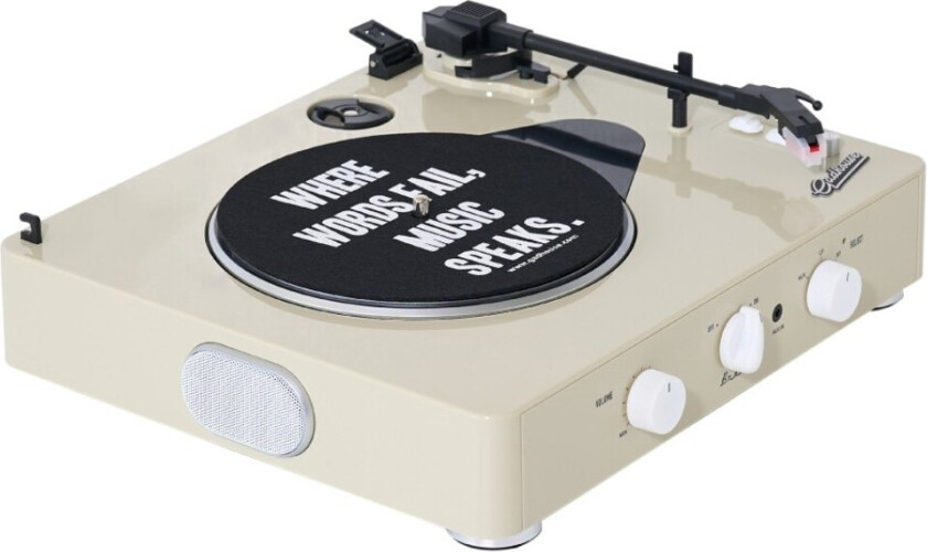 Brad MKII Record Player with Bluetooth Ivory