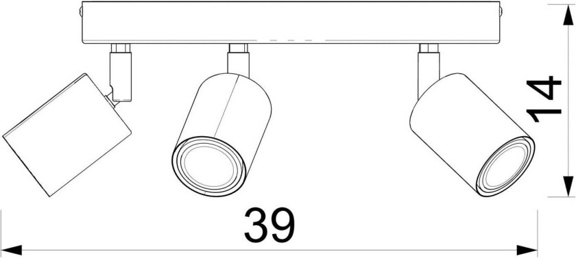 Fun downlight, lysegrønn, Ø 30 cm, stål, 5 lyskilder.