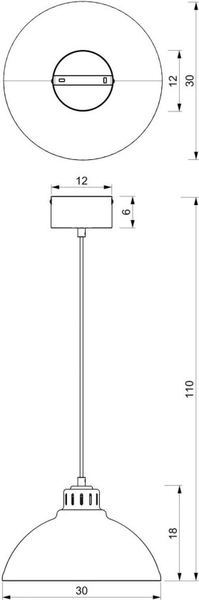 Sven stor hengelampe, 1 lyskilde, svart, stål, E27