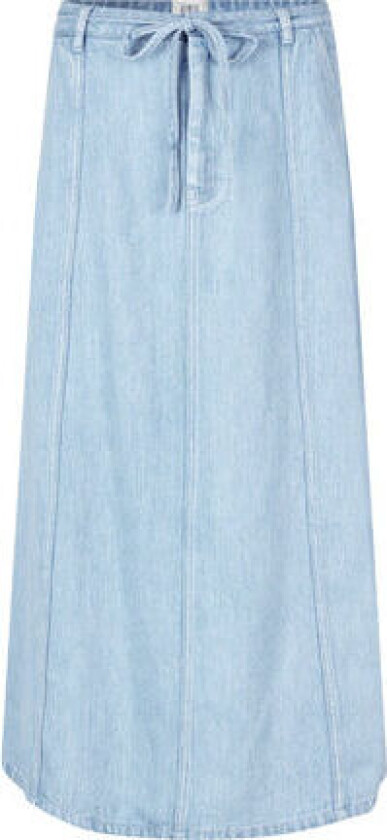 Second Female Irvin Denim Skirt - Light Blue Denim S