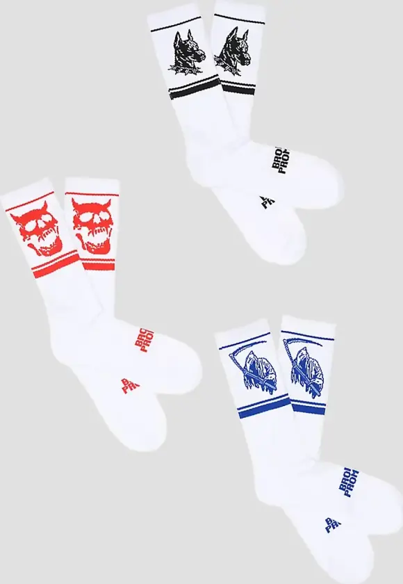 Vicious 3Pack Sokker hvit