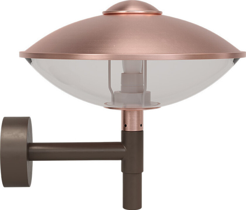 HL410 Utendørs Vegglampe Copper/Clear