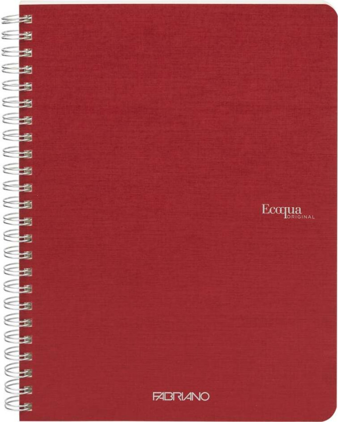 Notatbok EcoQua Original Spiral A5 Blank Cherry