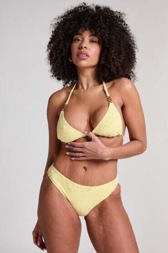Heklet Rio Bikiniunderdel Gul