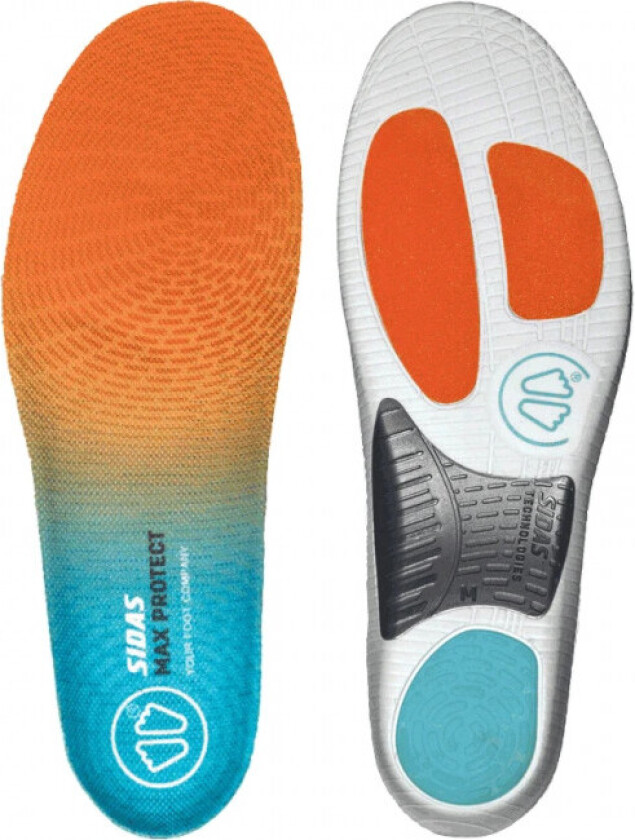 Max Protect Activ, Innersåle, Light Blue/Orange