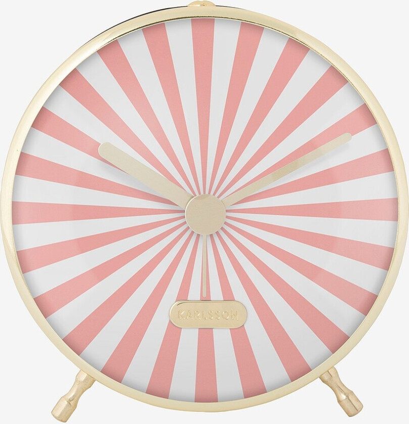 Vekkerklokke Candy Swirl flamingo - Rosa