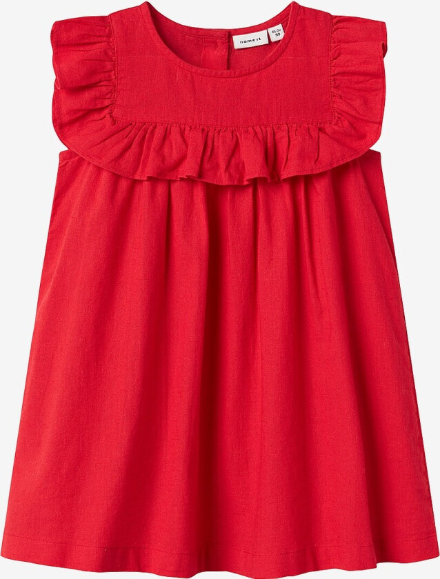 Kjole nmfFalinnen Capsl Dress - Rød