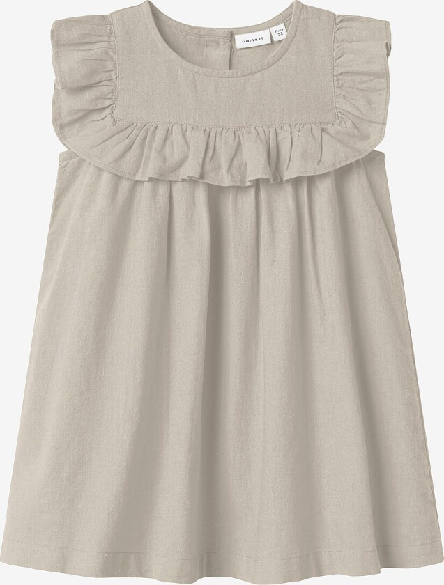 Kjole nmfFalinnen Capsl Dress - Beige