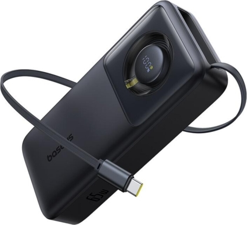 Powerbank Baseus Free2pull 20000Mah 65W + Cable (Czarny)