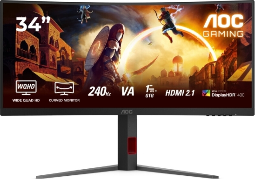 Aoc 86,4Cm(34)Cu34g4z 21:09 2Xhdmi+Dp+Usb Curved