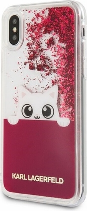 Klhcpxpabgfu Iphone X Fushia Hard Case Liquid Glitter