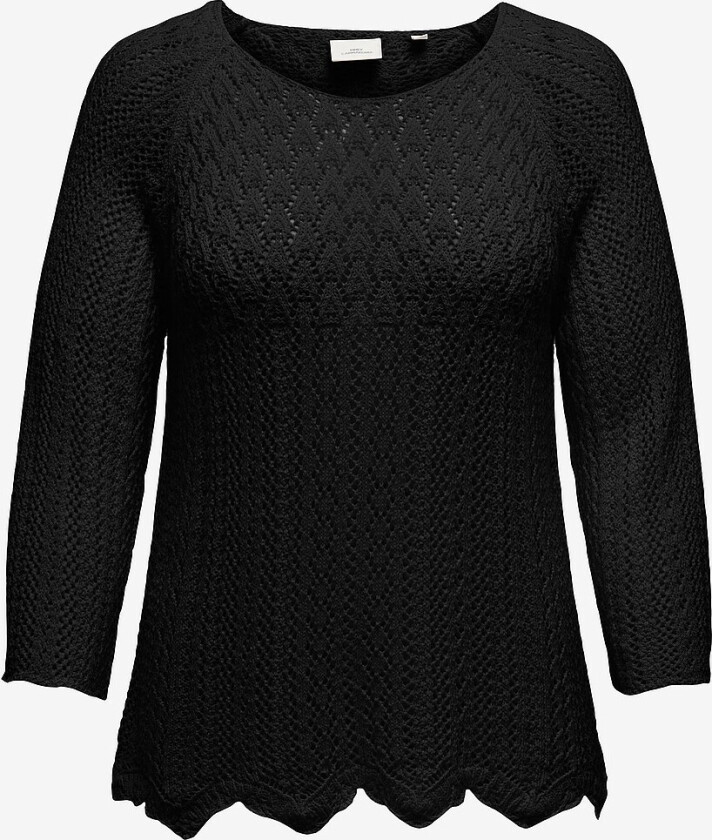 Genser carNola Life 3/4 Pullover Knt - Svart