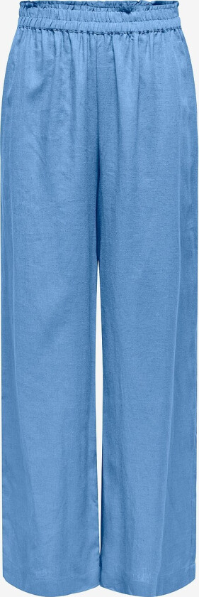 Bukser onlTokyo HW Linen Blend St Pant - Blå
