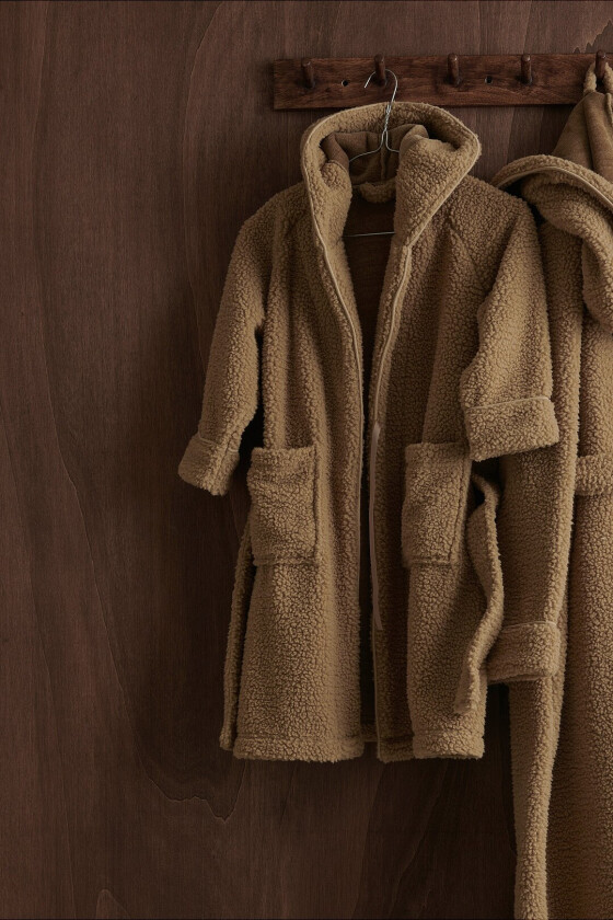 Morgenkåpe Ada Children Robe i teddy - Beige
