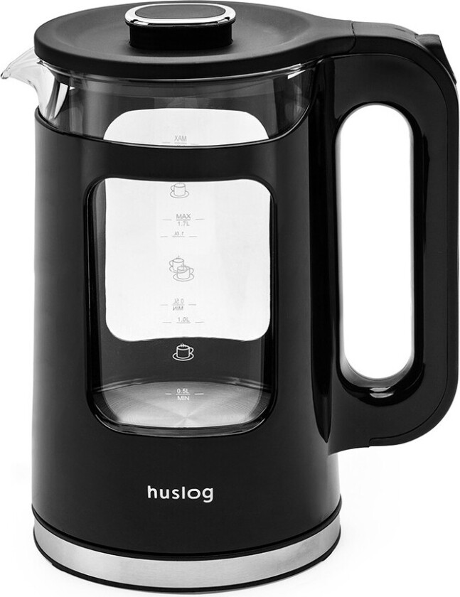 Huslog Elkedel - 1.7L, 2200W - Sort