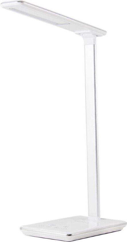 Huslog OW-390202 Bordlampe med Oplader - 5 Lysstyrkenivåer - Hvit