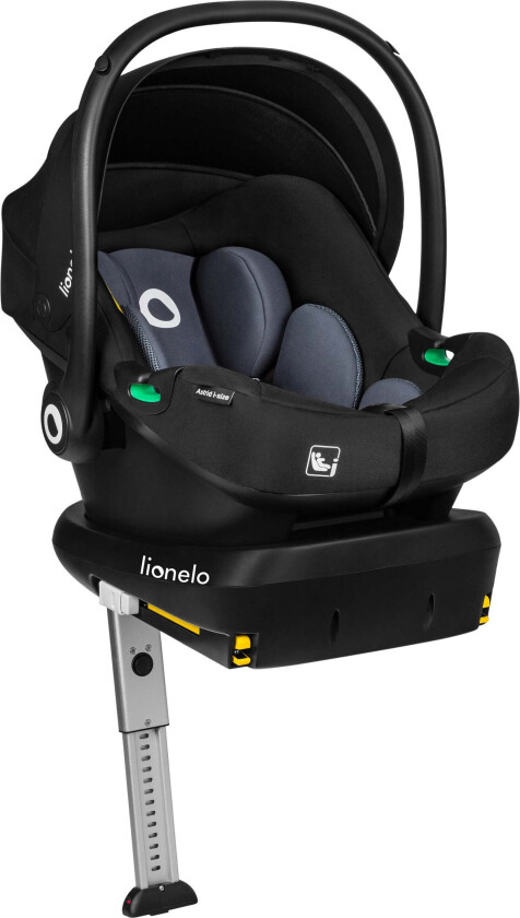 Astrid i-Size Bilstol inkl. Base, Black/Grey -  Babybilstoler