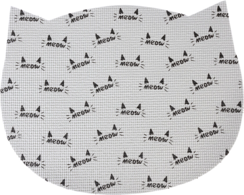 zooplus Basics katteformet spiseunderlag - L 48,2 x B 38 x H 0,5 cm