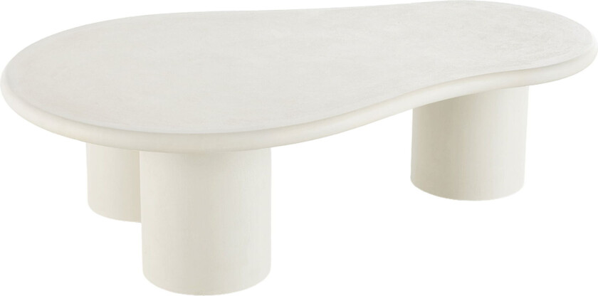 HOUSE NORDIC Palmera Coffee Table - Salongbord, sementlook, lysegrå 80x120x35 cm
