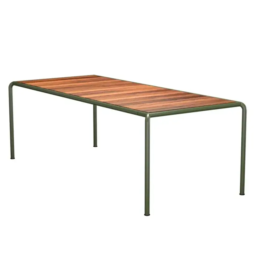 AVANTI Spisebord 222x98 cm ask/olivengrønn