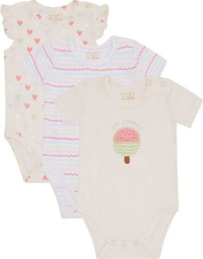 Body Kortermet 3-Pk Bella White