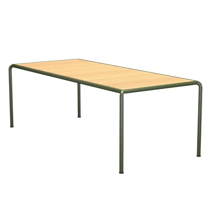 AVANTI Spisebord 222x98 cm furu/olivengrønn