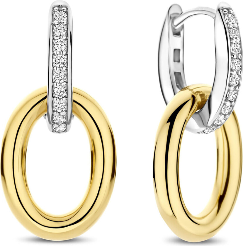 Øredobber i flerfarget 925 sølv med zirkonia