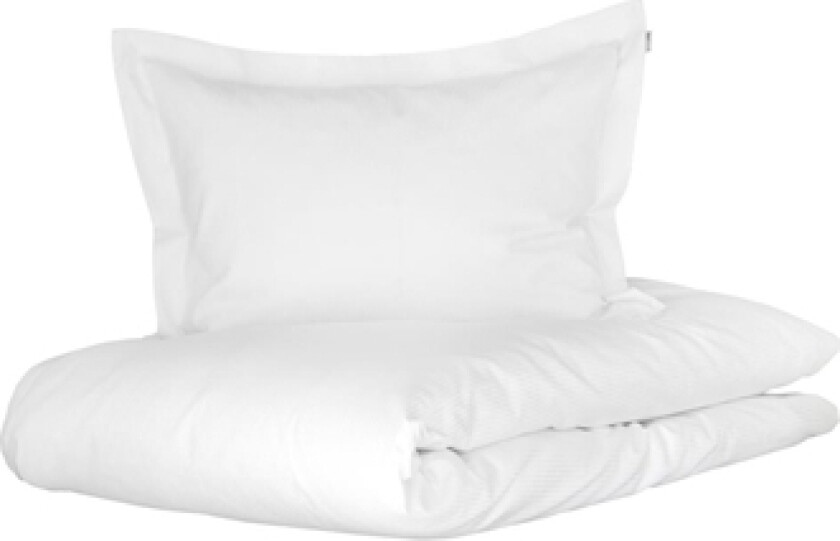 Økologisk junior sengetøy - Ekstra mykt hvitt jacquardvevet sengesett 70x100 cm - 100% økologisk bomullssatin (GOTS) - Turiform sengetøy