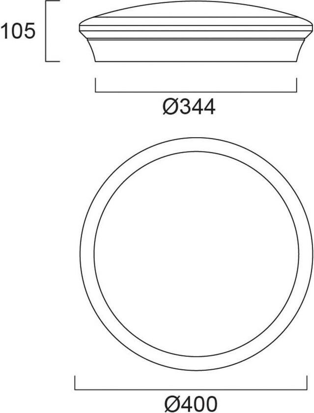 Start Surface taklampe, Ø 40 cm, CCT, Multipower